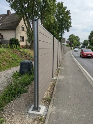 Lärmschutzzaun in Würzburg - fachgerechte Ausführung vor Ort
